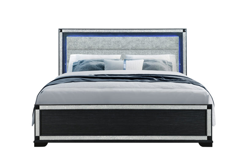 Soleil Charcoal King Bed - SOLEIL-CHARCOAL-KB