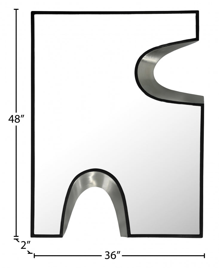 Soleil Mirror in Black - 469Black-36M