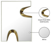 Soleil Mirror in Cream - 468Cream-28M