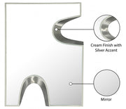 Soleil Mirror in Cream - 469Cream-28M
