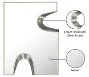 Soleil Mirror in Cream - 469Cream-36M