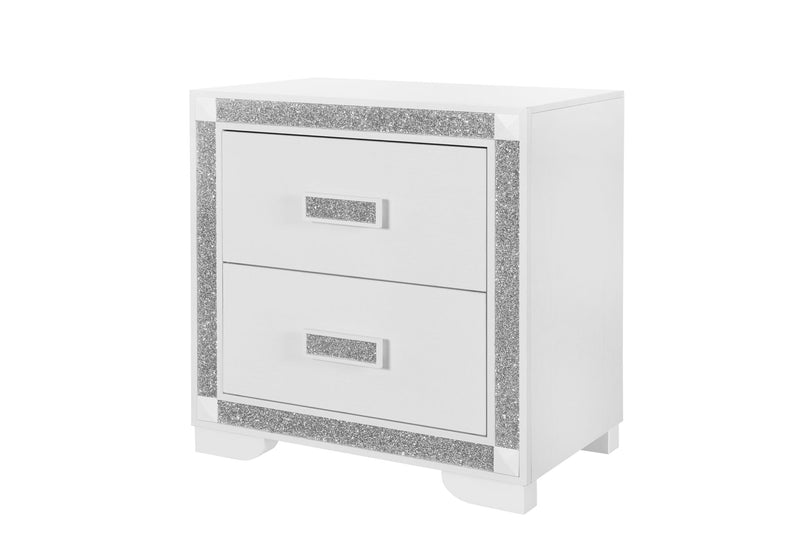 Soleil White Nightstand - SOLEIL-WHITE-NS