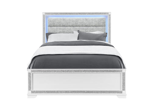 Soleil White Queen Bed - SOLEIL-WHITE-QB