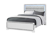 Soleil White Queen Bed - SOLEIL-WHITE-QB