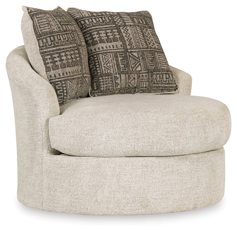 Soletren Sofa, Loveseat and Chair in Stone - PKG001867