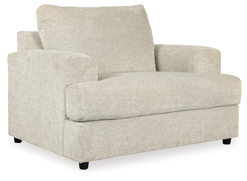 Soletren Sofa, Loveseat, Chair and Ottoman in Stone - PKG007403