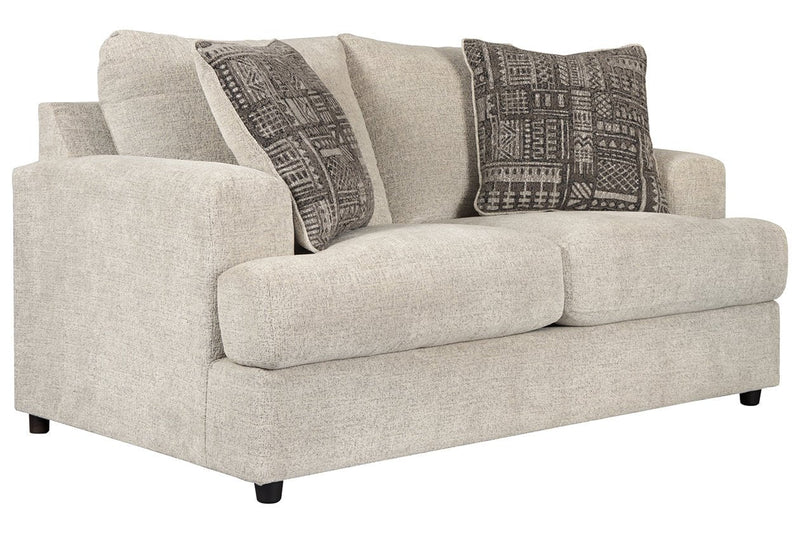 Soletren Stone Loveseat - Gate FurnitureLoveseat