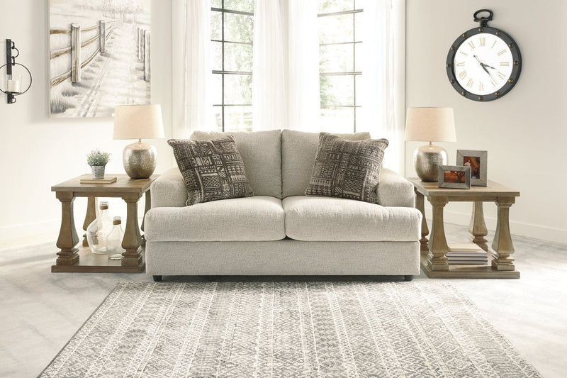 Soletren Stone Loveseat - Gate FurnitureLoveseat