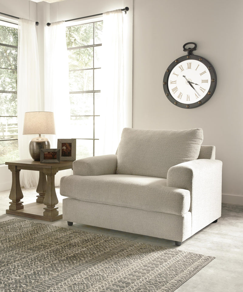 Soletren Stone Loveseat, Oversized Chair and Ottoman - 95104U14