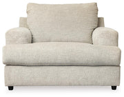 Soletren Stone Loveseat, Oversized Chair and Ottoman - 95104U14
