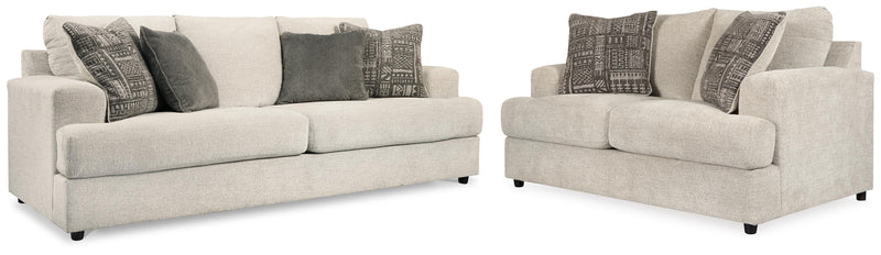 Soletren Stone Queen Sofa Sleeper and Loveseat - 95104U13