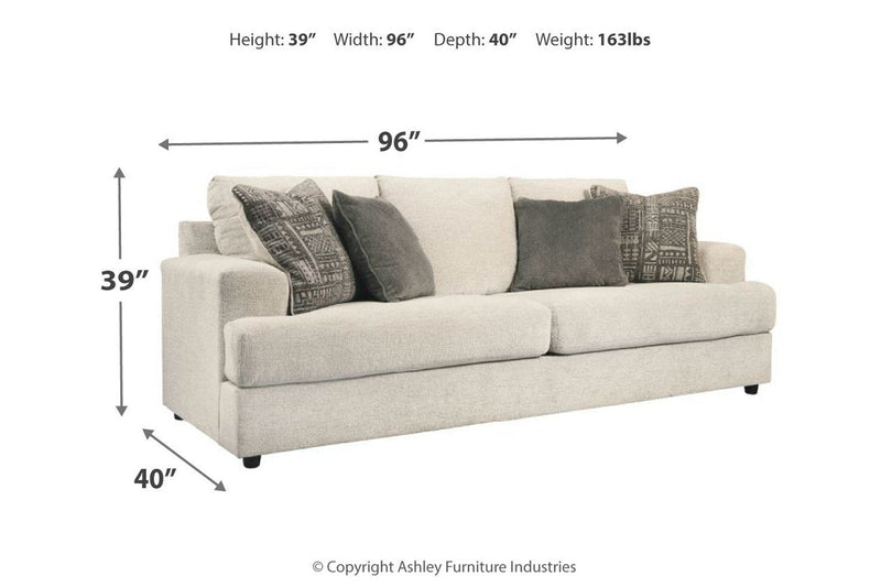 Soletren Stone Sofa - Gate FurnitureSofa