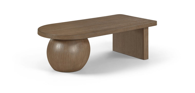 Solum Ash Wood And Oak Veneer Coffee Table in Brown - 22050Brown-CT