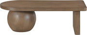 Solum Ash Wood And Oak Veneer Coffee Table in Brown - 22050Brown-CT