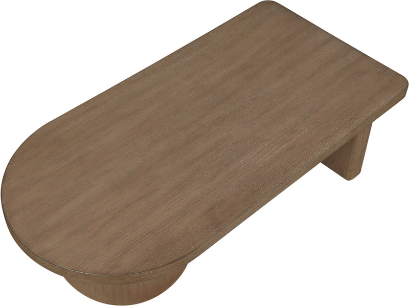 Solum Ash Wood And Oak Veneer Coffee Table in Brown - 22050Brown-CT