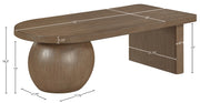 Solum Ash Wood And Oak Veneer Coffee Table in Brown - 22050Brown-CT