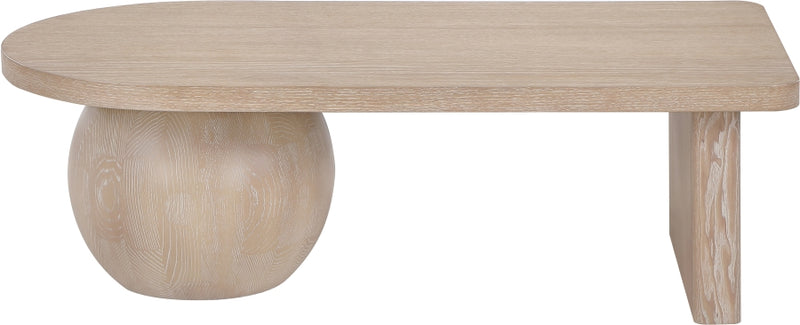 Solum Ash Wood And Oak Veneer Coffee Table in Natural - 22050Natural-CT