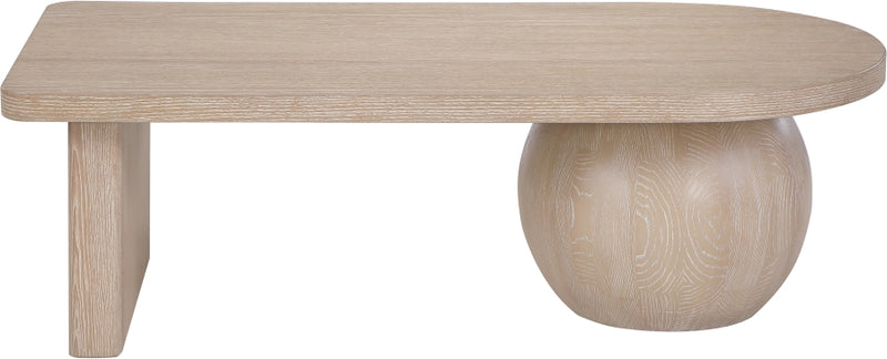 Solum Ash Wood And Oak Veneer Coffee Table in Natural - 22050Natural-CT