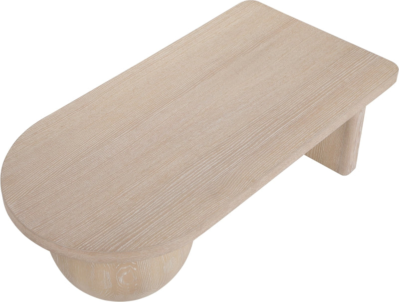 Solum Ash Wood And Oak Veneer Coffee Table in Natural - 22050Natural-CT