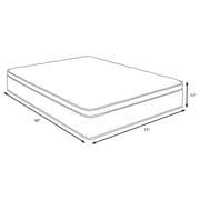 Sommet 13-inch Eastern King Bamboo Euro Top Foam Hybrid Mattress - 350363KE