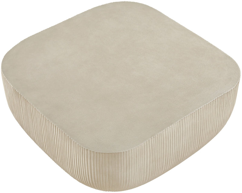 Sonara Concrete Coffee Table in Beige - 663Sand-CT