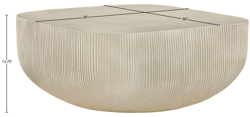 Sonara Concrete Coffee Table in Beige - 663Sand-CT