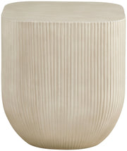 Sonara Concrete End / Side Table in Beige - 663Sand-ET