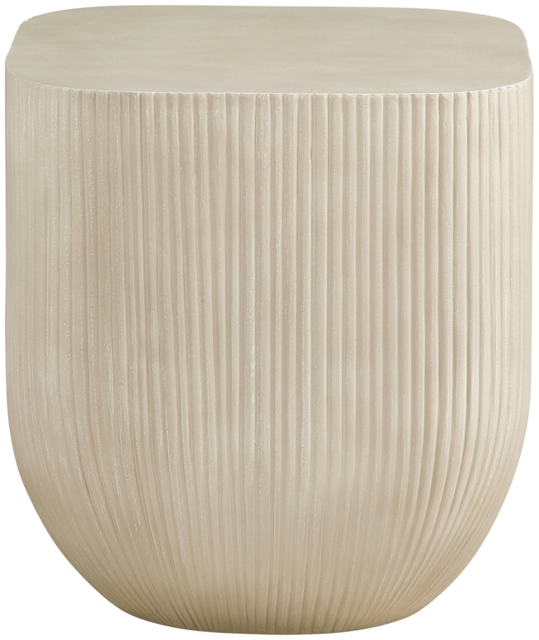 Sonara Concrete End / Side Table in Beige - 663Sand-ET