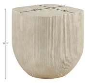 Sonara Concrete End / Side Table in Beige - 663Sand-ET