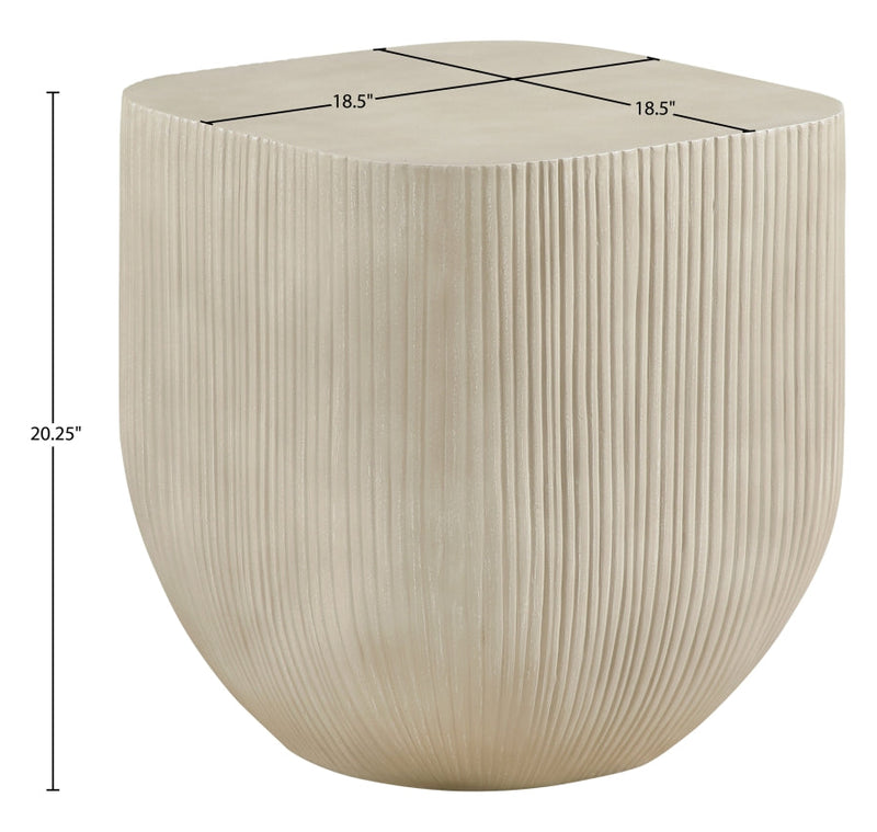 Sonara Concrete End / Side Table in Beige - 663Sand-ET