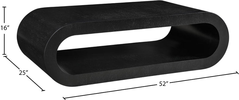 Sono Paper Veneer Coffee Table in Black - 283Black-C