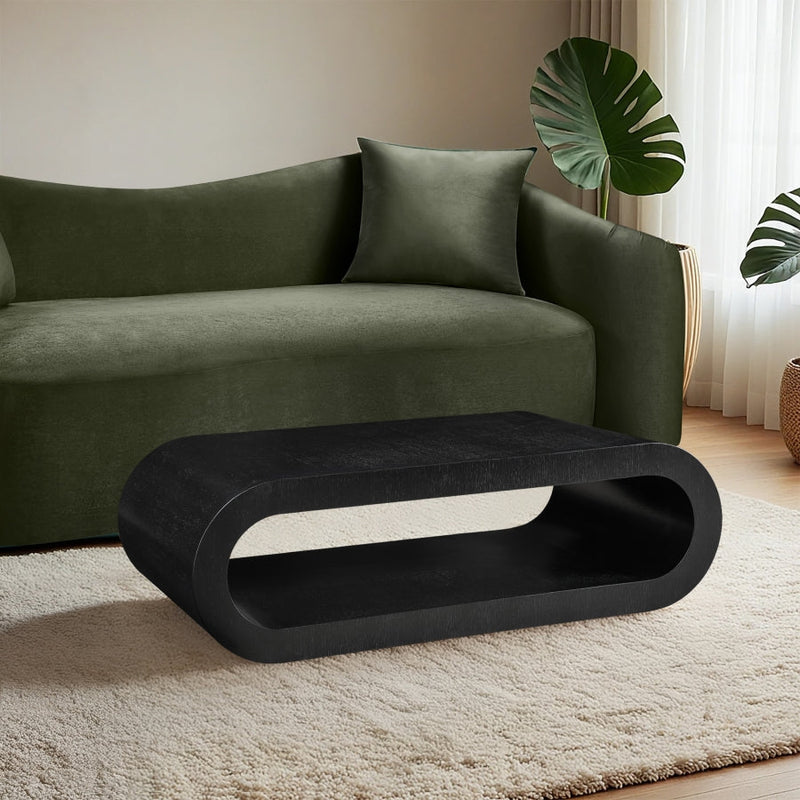 Sono Paper Veneer Coffee Table in Black - 283Black-C