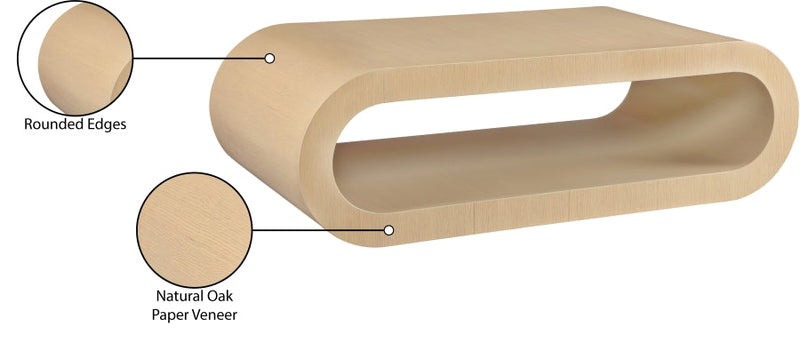 Sono Paper Veneer Coffee Table in Natural - 283Natural-C