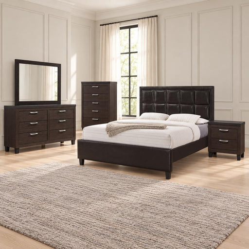 Sonoma -Brown King Bed, Dresser, Mirror, Chest, Nightstand - B338-KDMCN