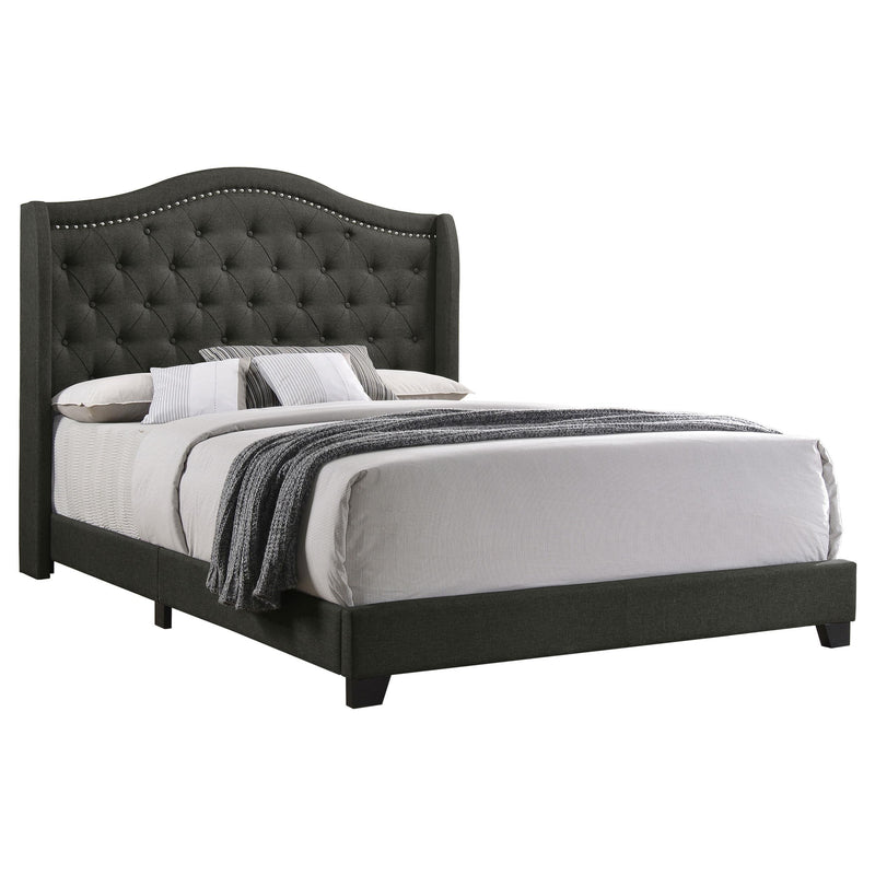 Sonoma Upholstered Queen Wingback Bed Grey - 310072Q
