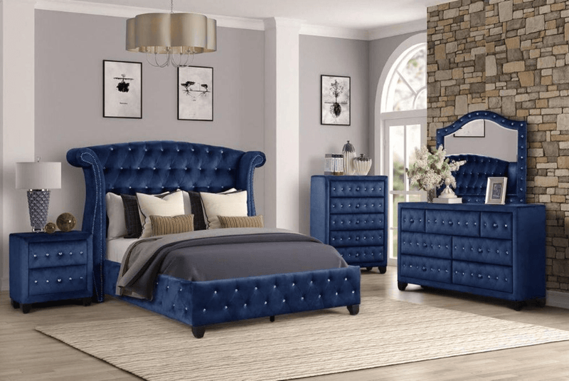 Sophia Navy Bedroom Set - Gate FurnitureBedroom Set