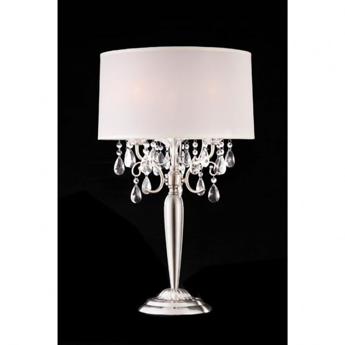 Sophy White/Chrome Table Lamp - L95109T