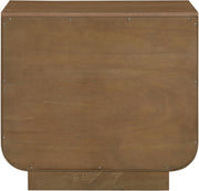 Sorell 28" Rattan Handle And Solid Wood Nightstand in Brown - 66014Brown-NS