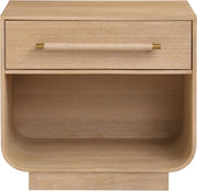 Sorell 28" Rattan Handle And Solid Wood Nightstand in Natural - 66014Natural-NS