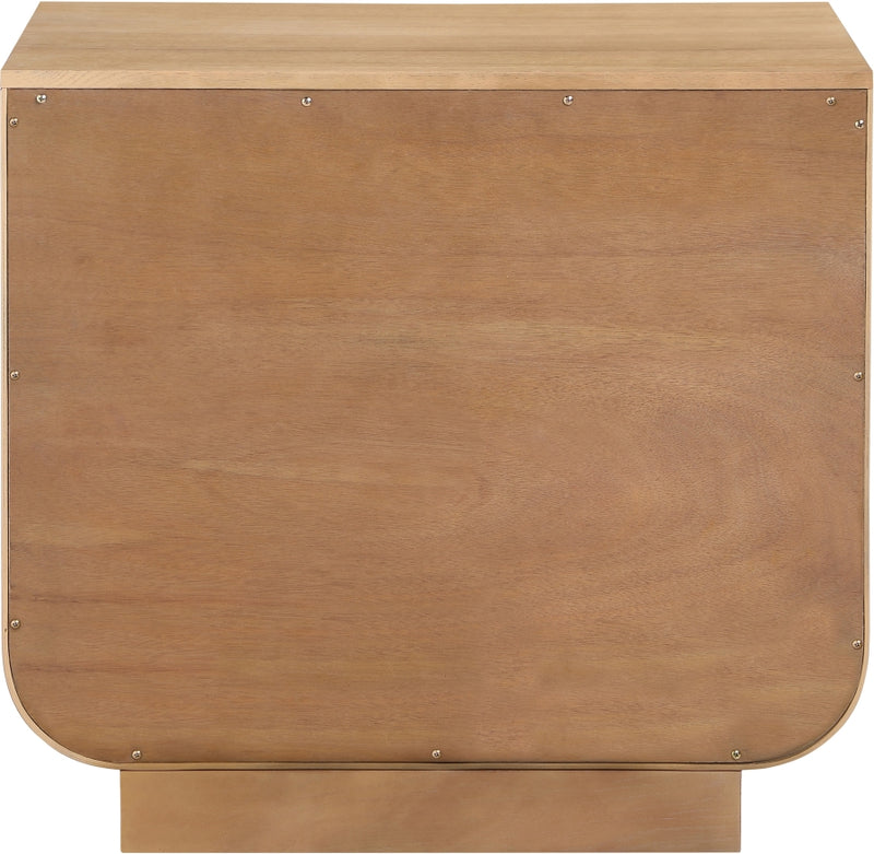 Sorell 28" Rattan Handle And Solid Wood Nightstand in Natural - 66014Natural-NS