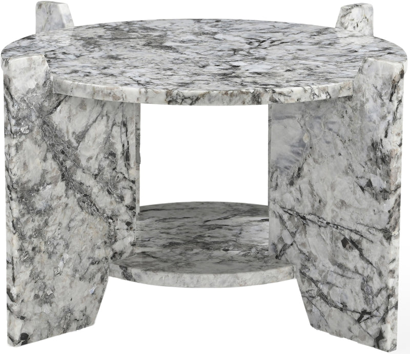 Soriano Genuine Marble Coffee Table in Alaska - 77008Alaska-CT
