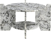 Soriano Genuine Marble Coffee Table in Alaska - 77008Alaska-CT