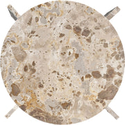 Soriano Genuine Marble Coffee Table in Beige - 77008Beige-CT