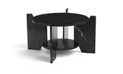 Soriano Genuine Marble Coffee Table in Black - 77008Black-CT