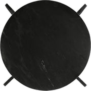 Soriano Genuine Marble Coffee Table in Black - 77008Black-CT