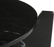 Soriano Genuine Marble Coffee Table in Black - 77008Black-CT