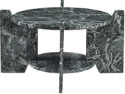 Soriano Genuine Marble Coffee Table in Green - 77008Green-CT