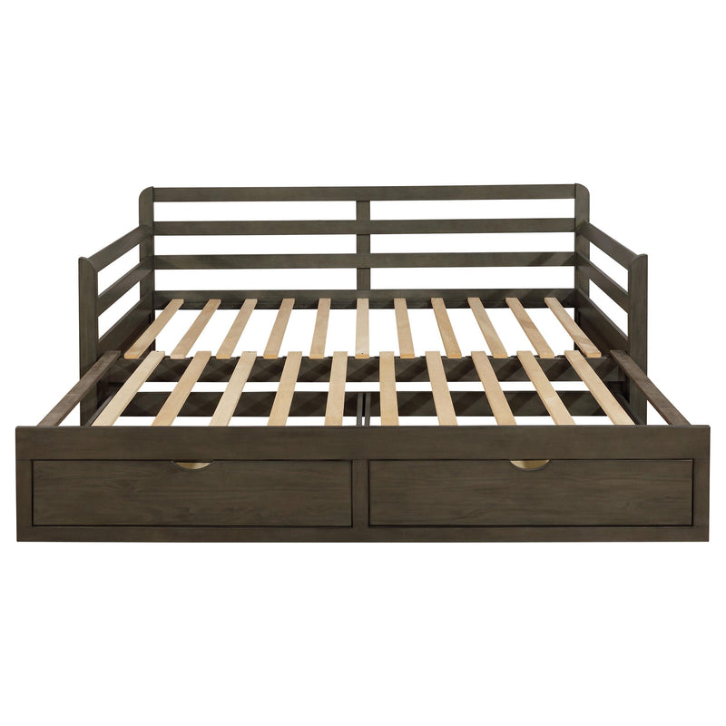 Sorrento 2-drawer Twin XL Daybed with Extension Trundle Grey - 305706