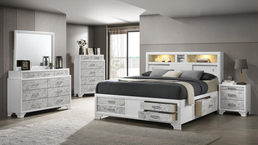 Soul Full 5 Pc Bedroom Set in White - Soul Full 5 Pc Bedroom Set in White