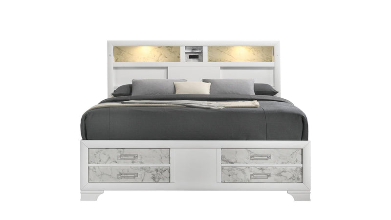 Soul King Bed White - Soul King Bed White
